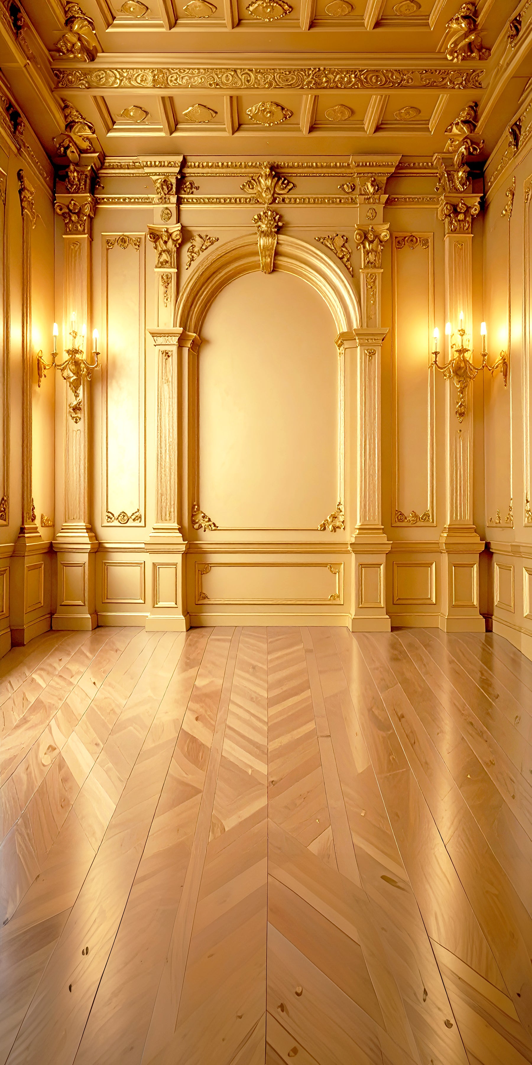 Golden Grandeur – A Hall of Royal Elegance