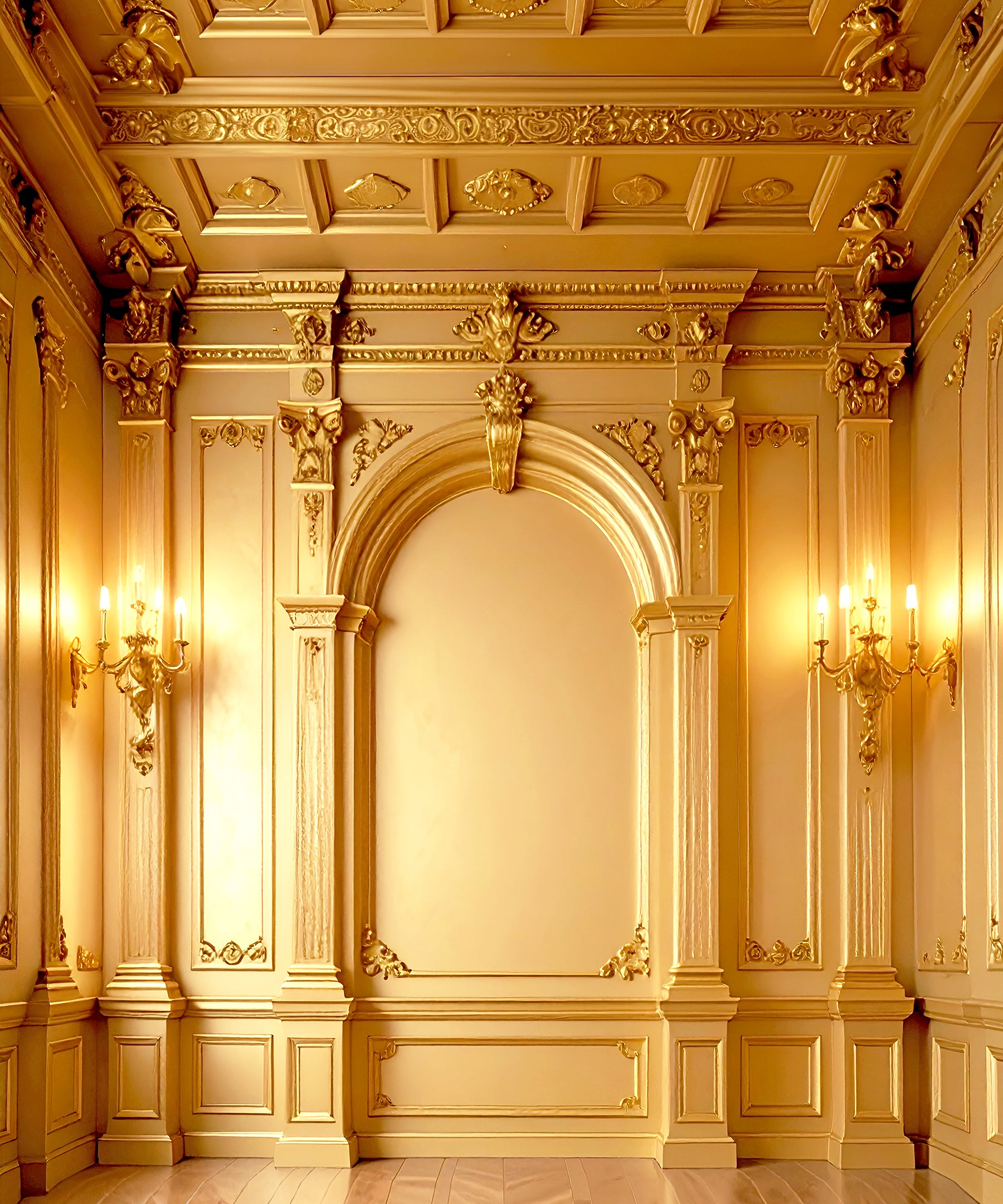 Golden Grandeur – A Hall of Royal Elegance