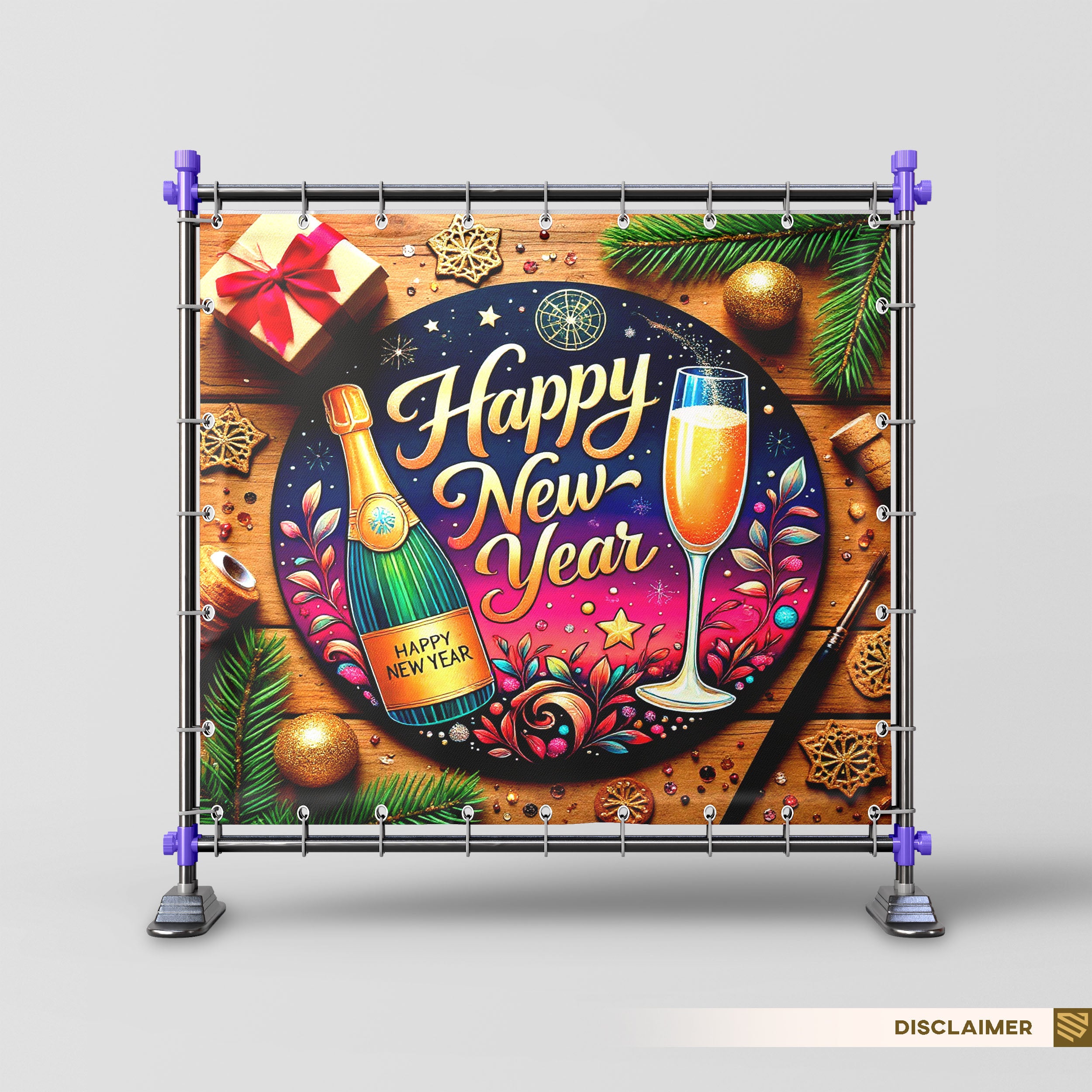 Golden New Year Toast