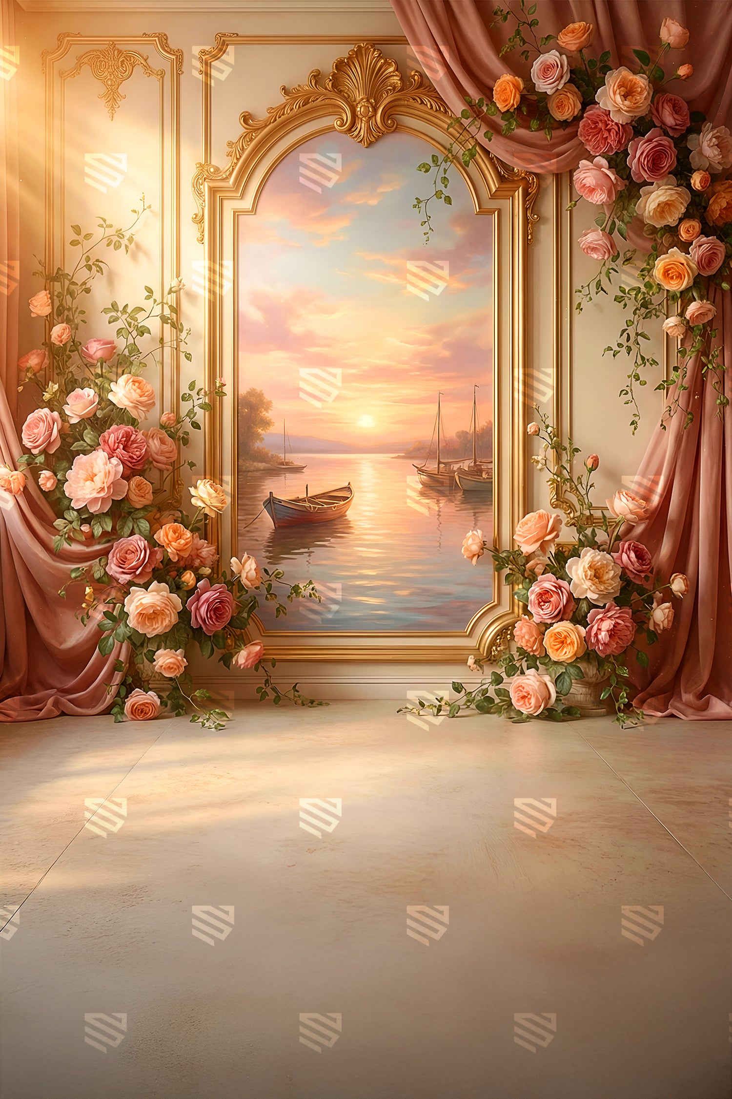 Golden Rose Sunset Portal