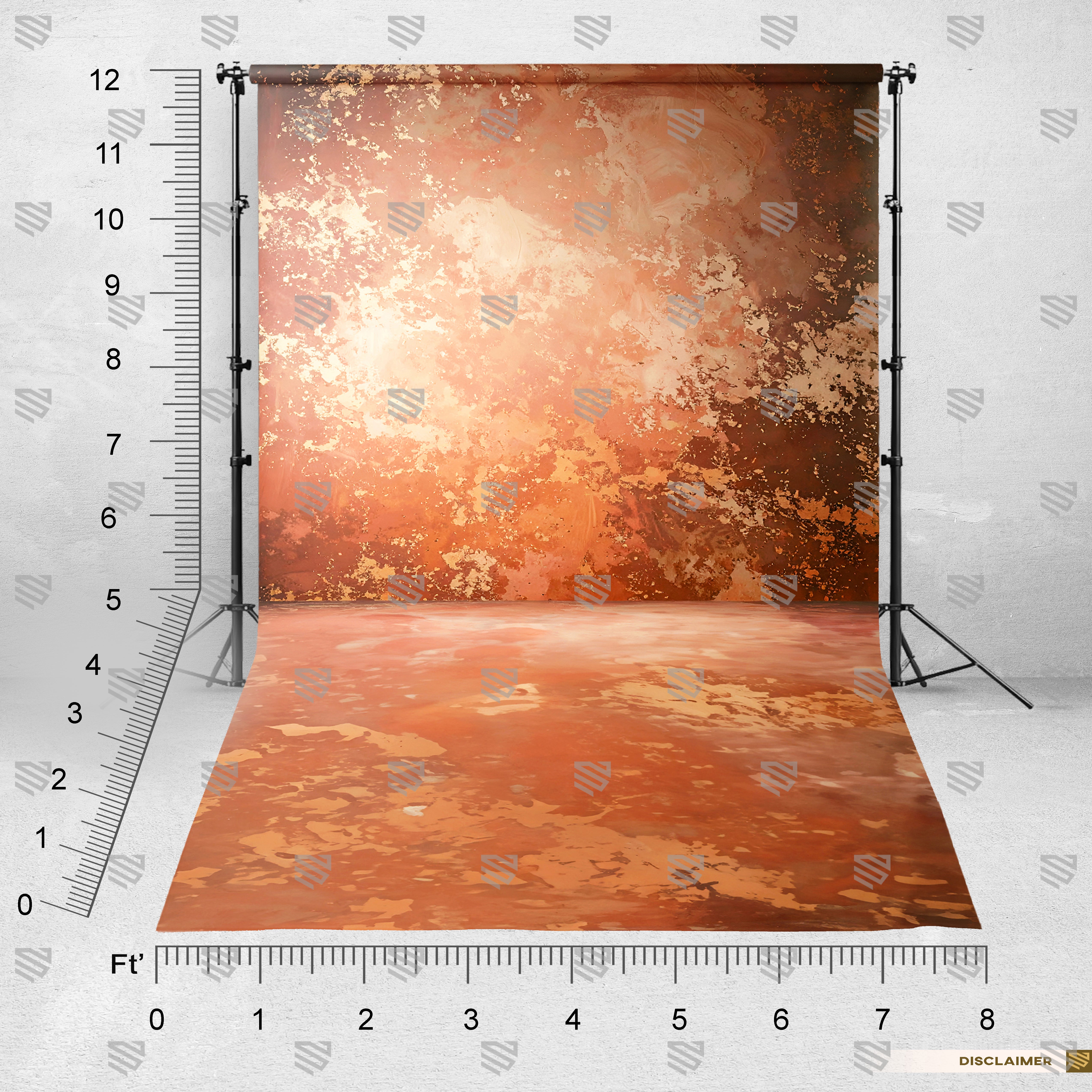 Golden Rustic Abstract Elegance