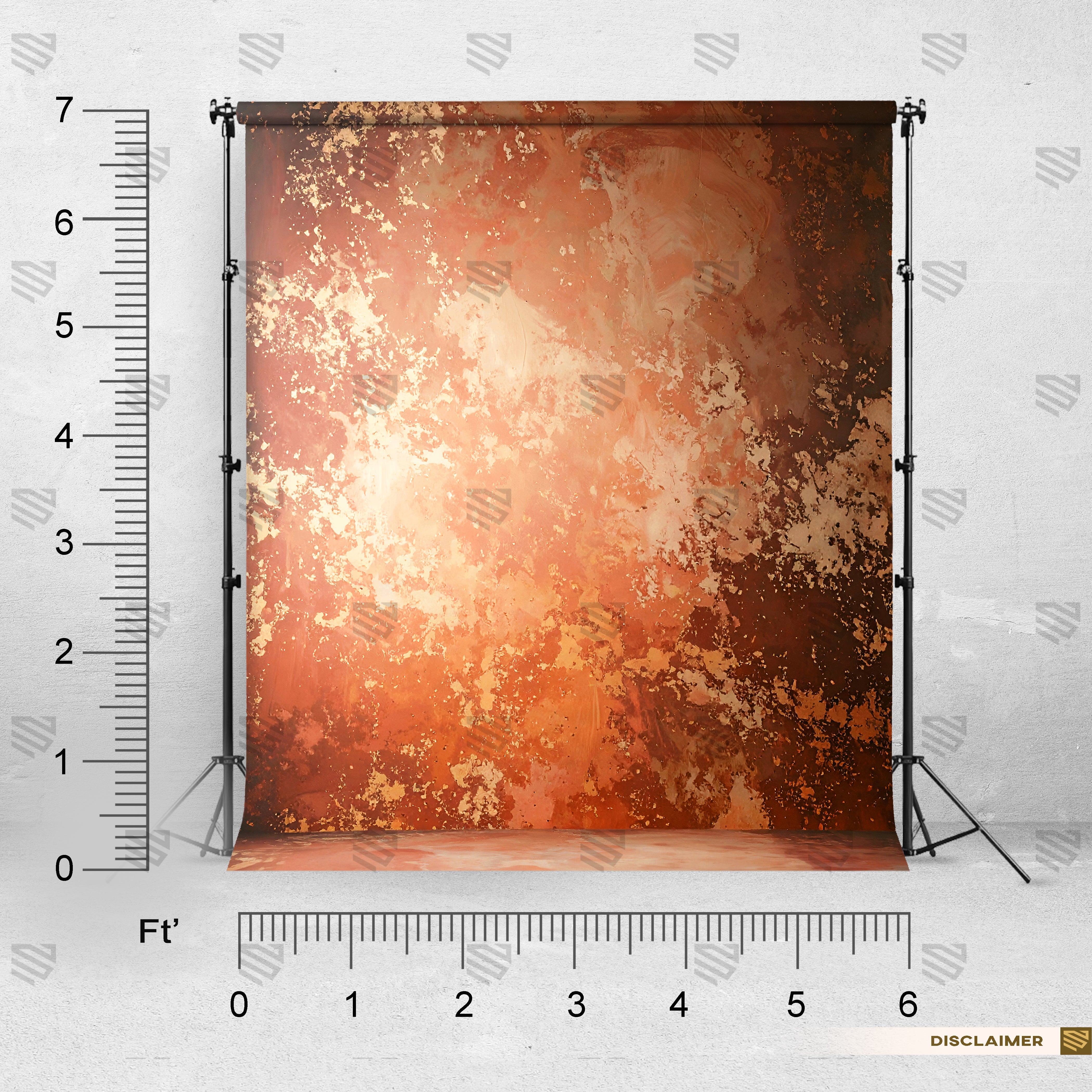 Golden Rustic Abstract Elegance