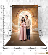 Floral Arch Pregnancy Photoshoot Backdrop