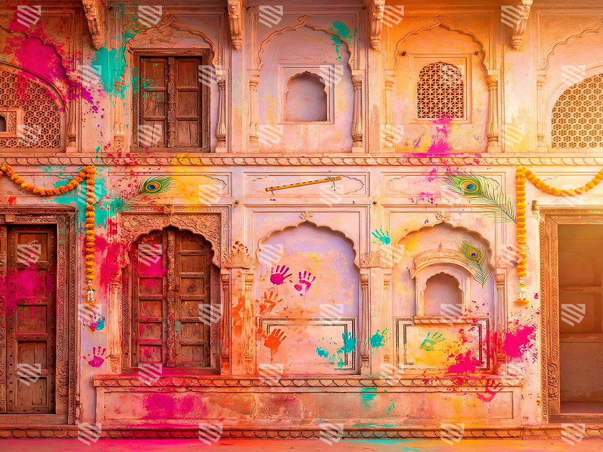 Heritage Splash of Color - Baby photoshoot Backdrop