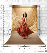 Ivory Pampas Pregnancy Photoshoot Backdrop