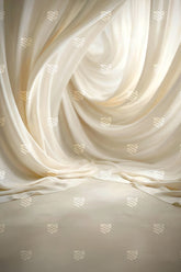 Ivory Whisper Drapes Backdrop