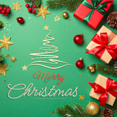 Joyful Christmas Wishes Backdrop