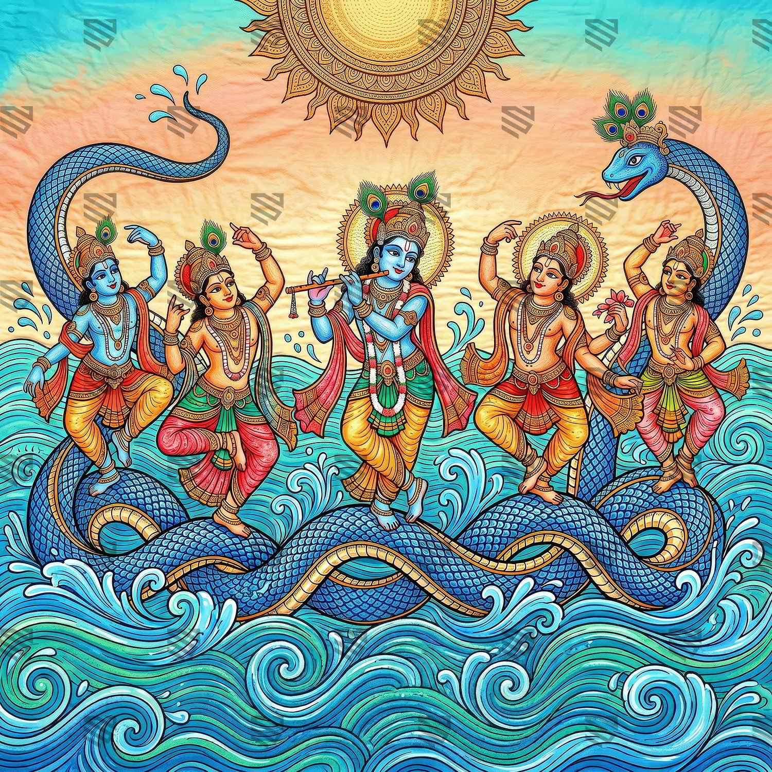 Kaliya Nritya Mahima Backdrop