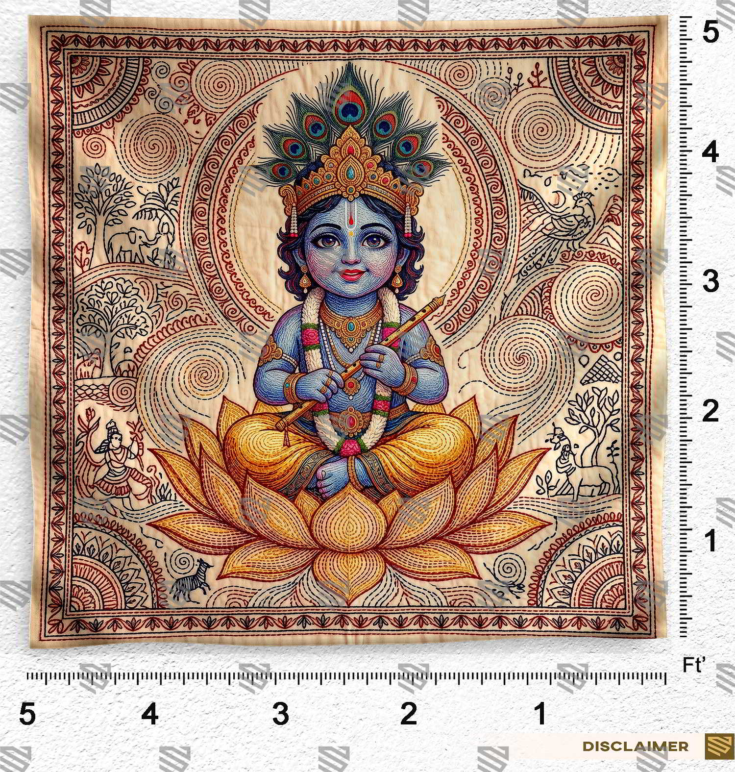 Kanha Sutra Kala Backdrop