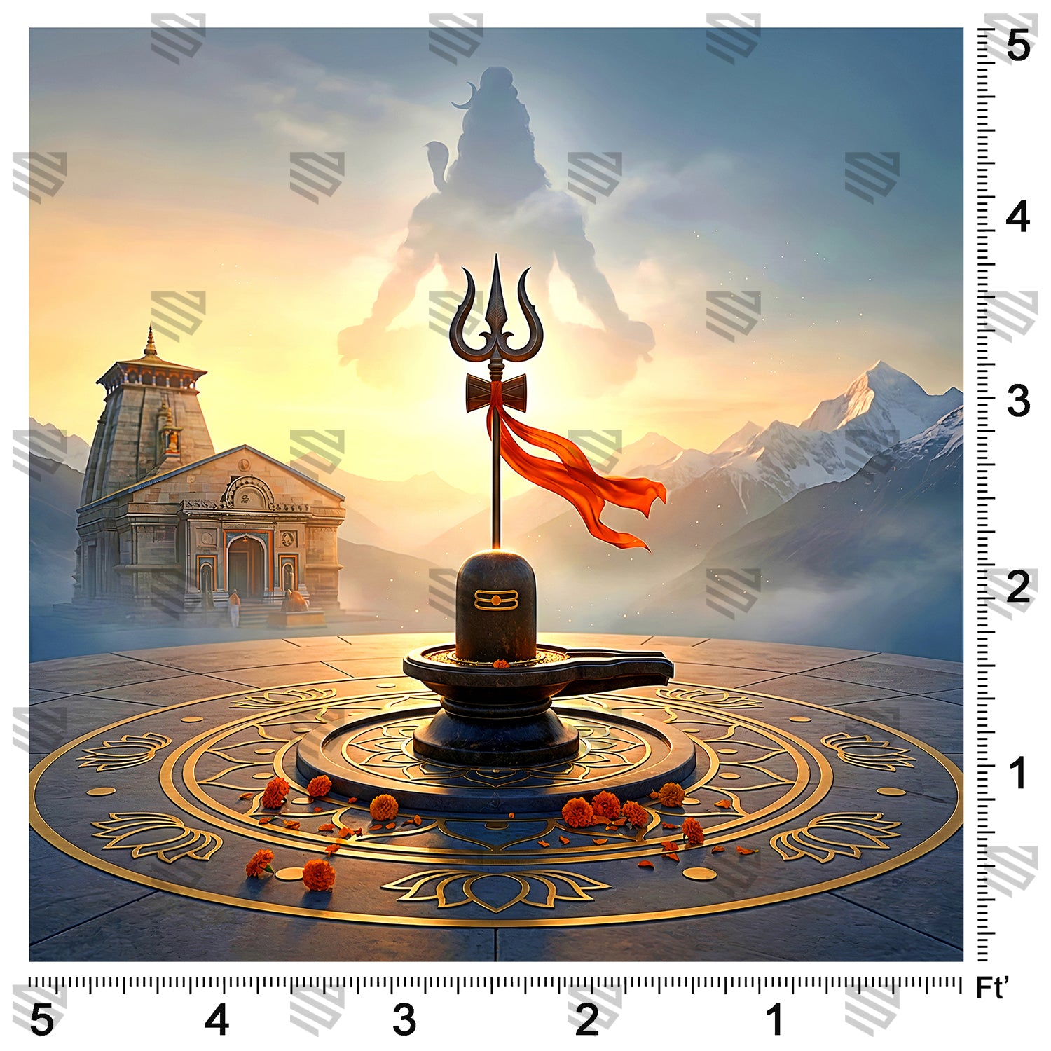 Kedarnath Peaks Shivla Lingam