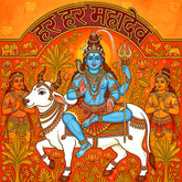 Lord Shiva with Nandi Backdrop