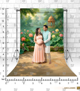 Lotus Garden Maternity Backdrop