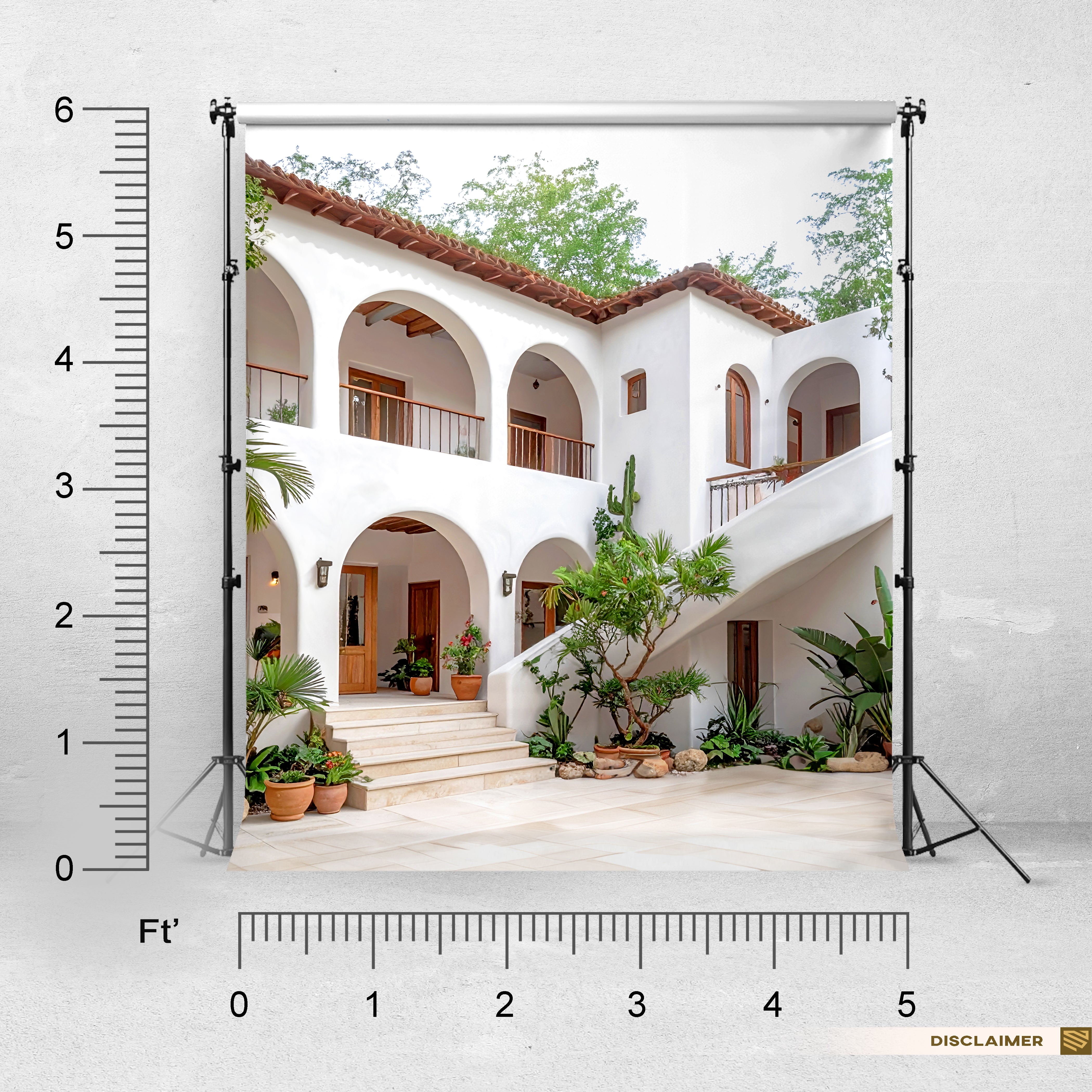 Mediterranean Courtyard – Arches of Serenity