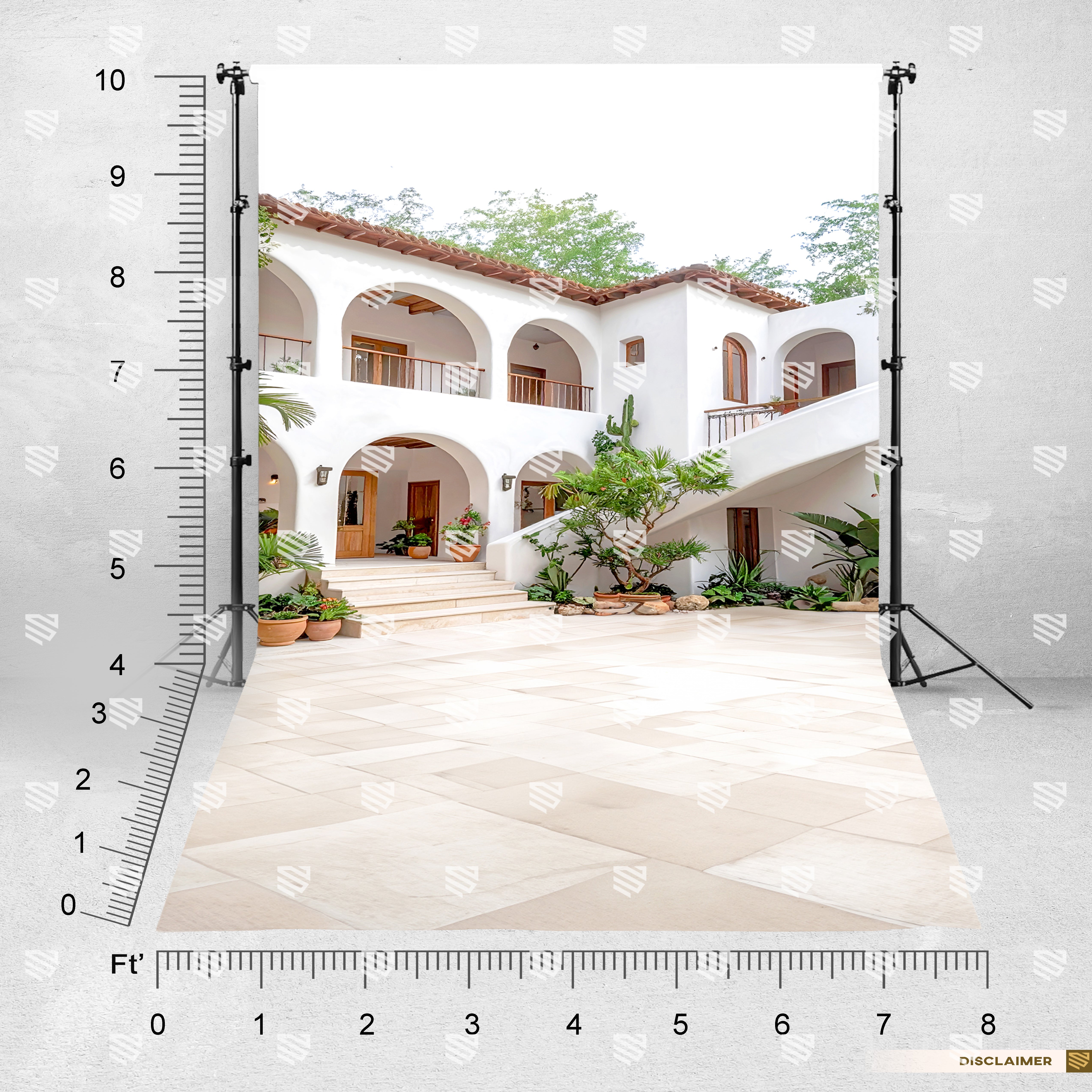 Mediterranean Courtyard – Arches of Serenity