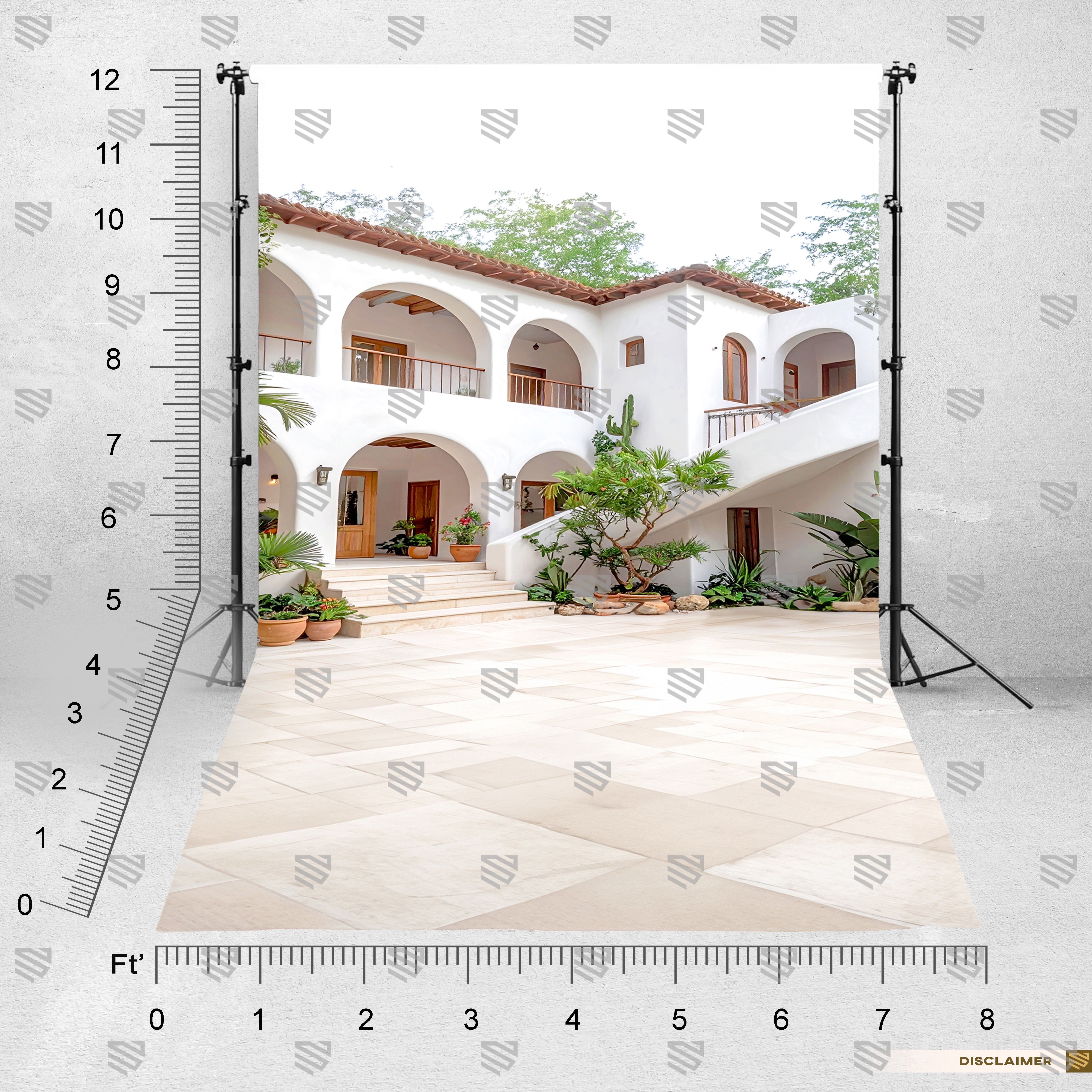 Mediterranean Courtyard – Arches of Serenity