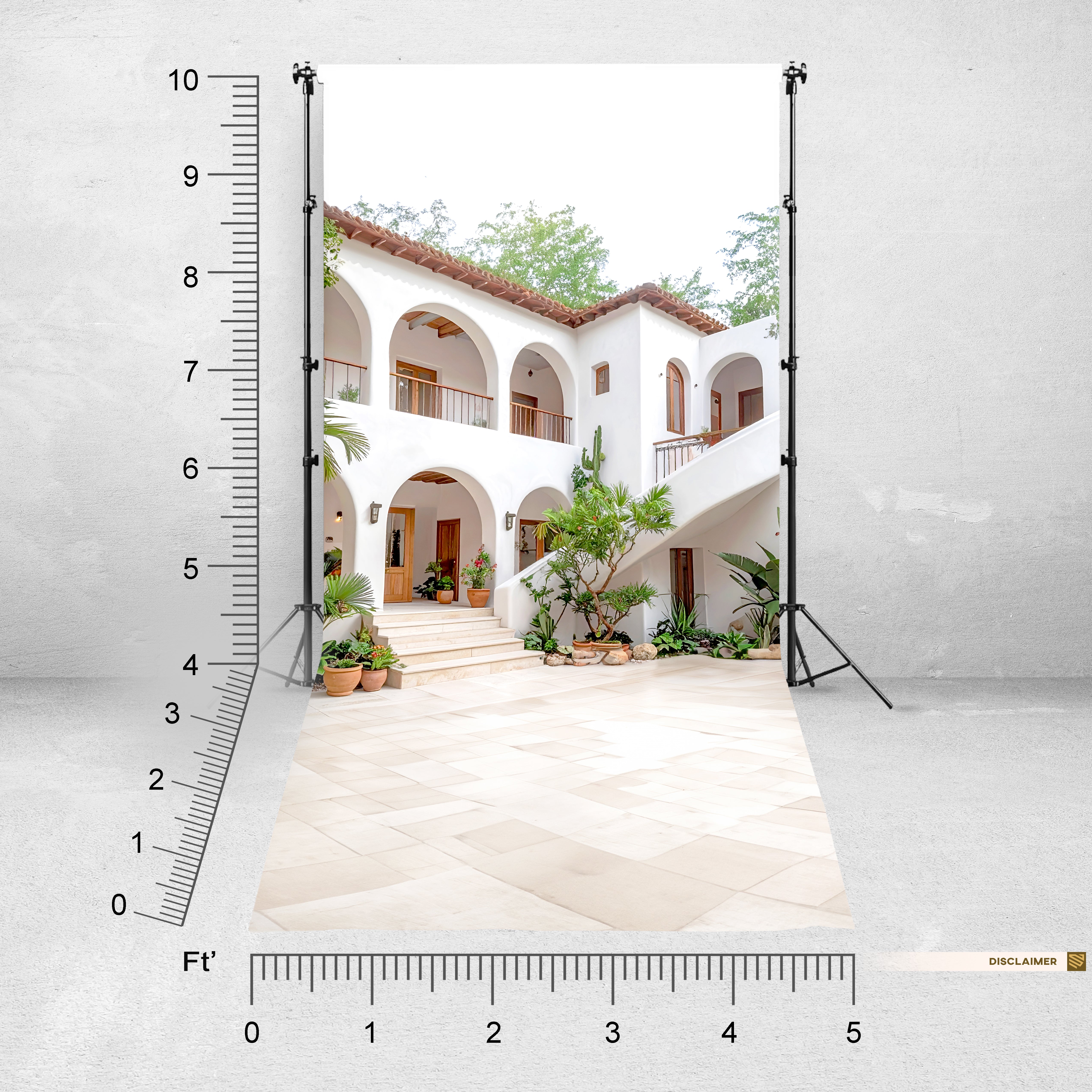 Mediterranean Courtyard – Arches of Serenity