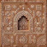 Mitti Lokrekha Parampara Navratri Decoration Backdrop