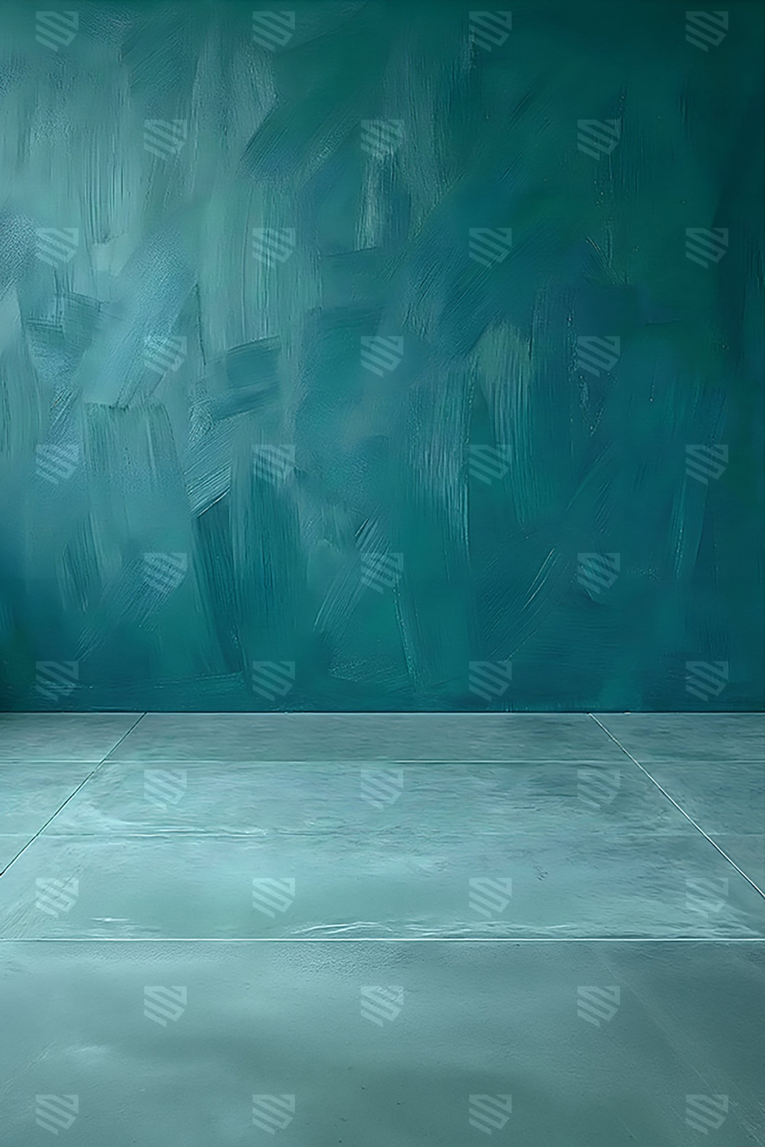 Modern Teal Textured