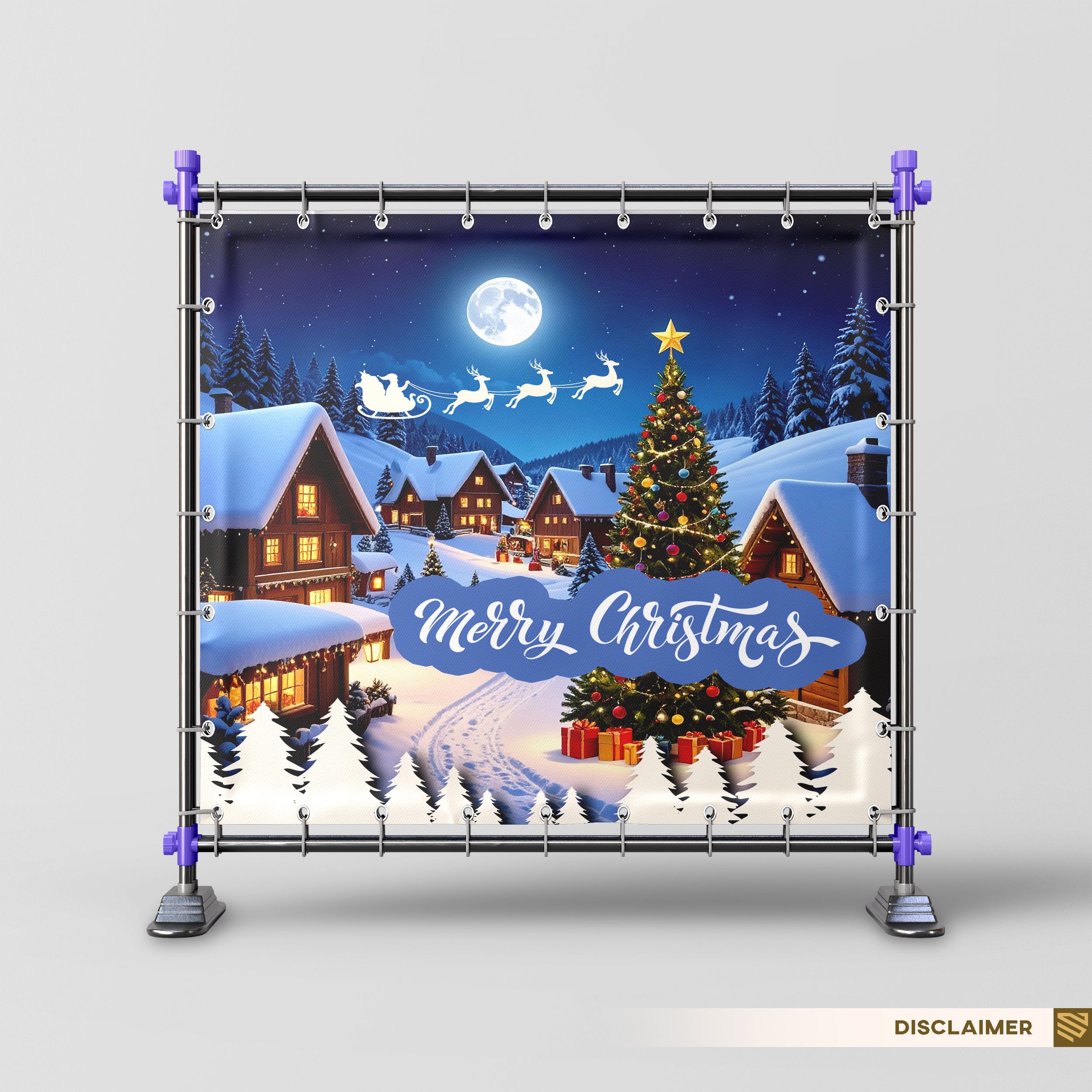 Moonlit Christmas Village