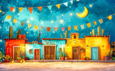 Moonlit Fiesta Baby Backdrop