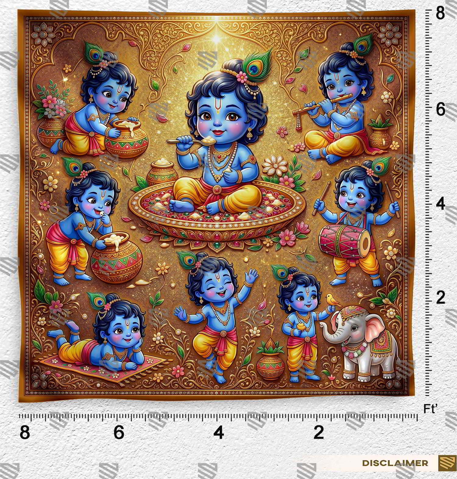 Divine Krishna Background