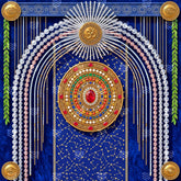 Neelmani Jyoti Aangan Navratri Decoration Backdrop