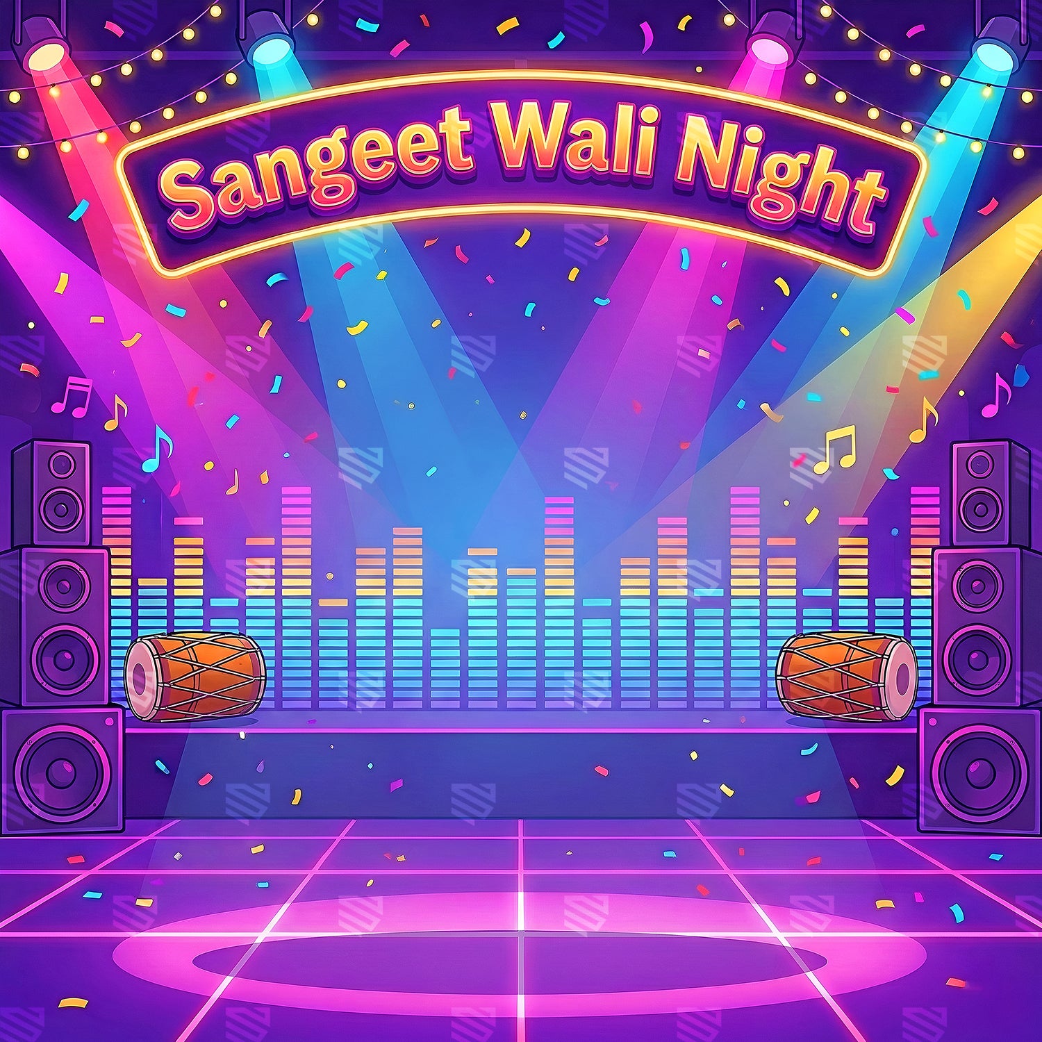 Neon Sangeet Celebration