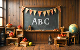 Old Classroom Vibes Backdrop
