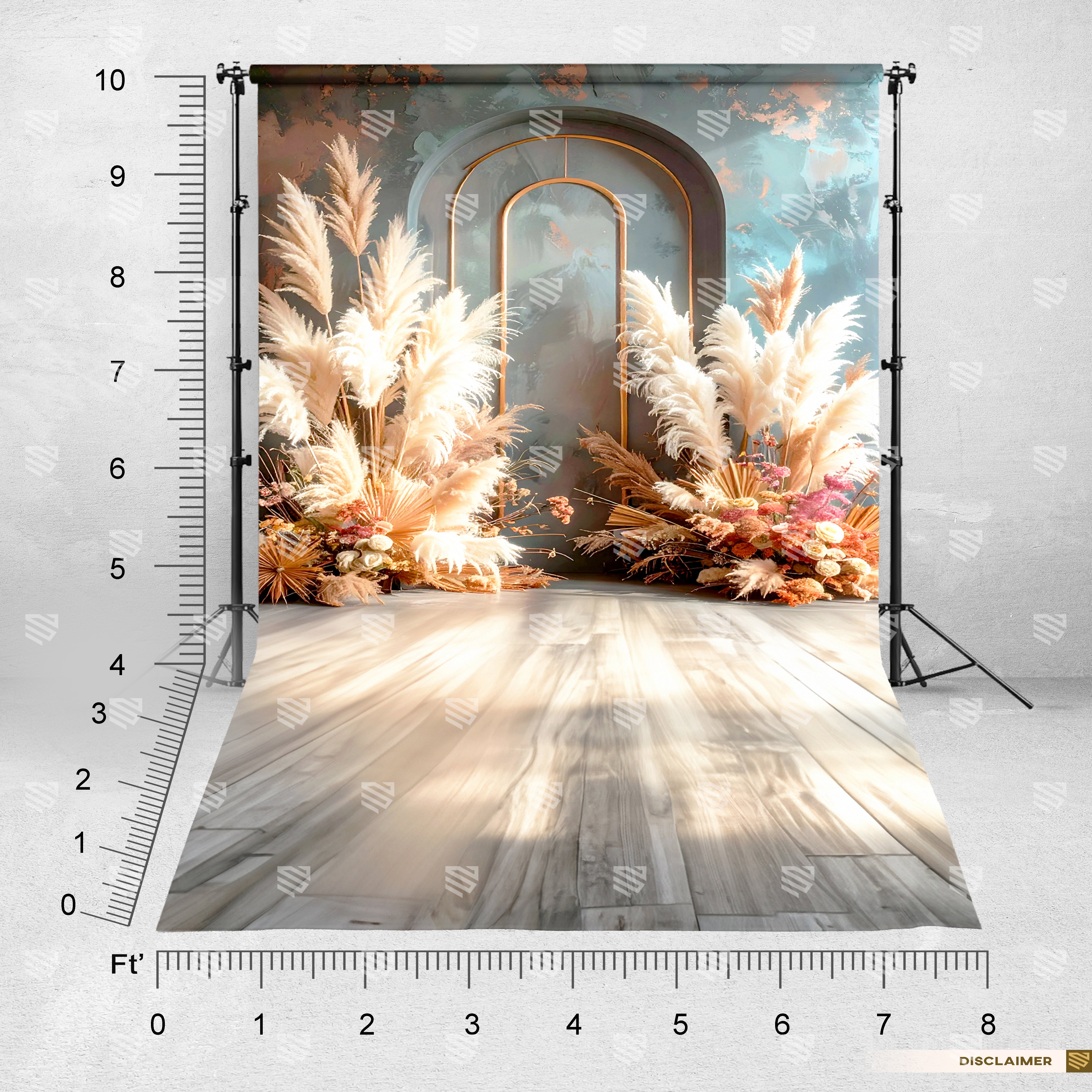 Pampas Floral Arch Elegance