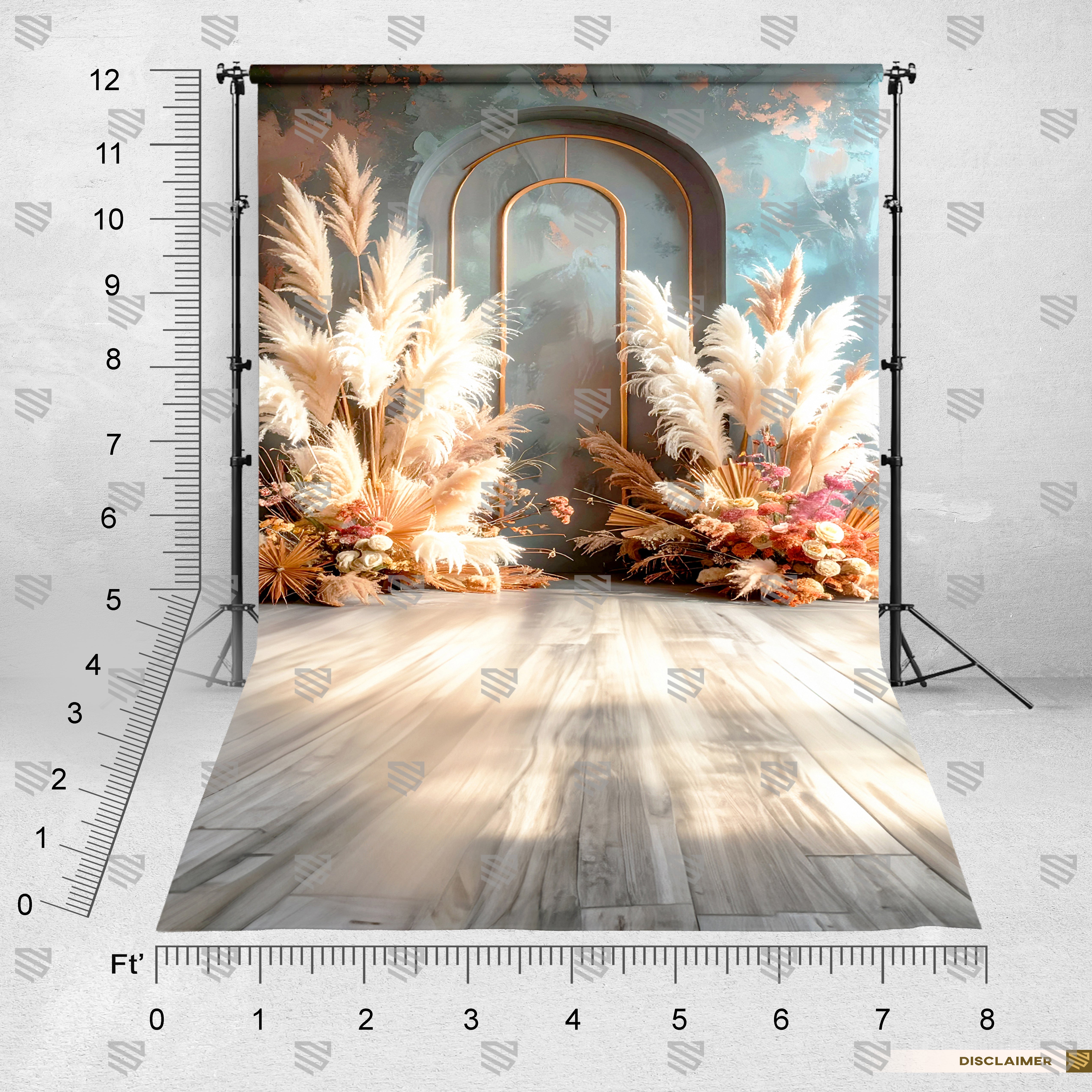 Pampas Floral Arch Elegance