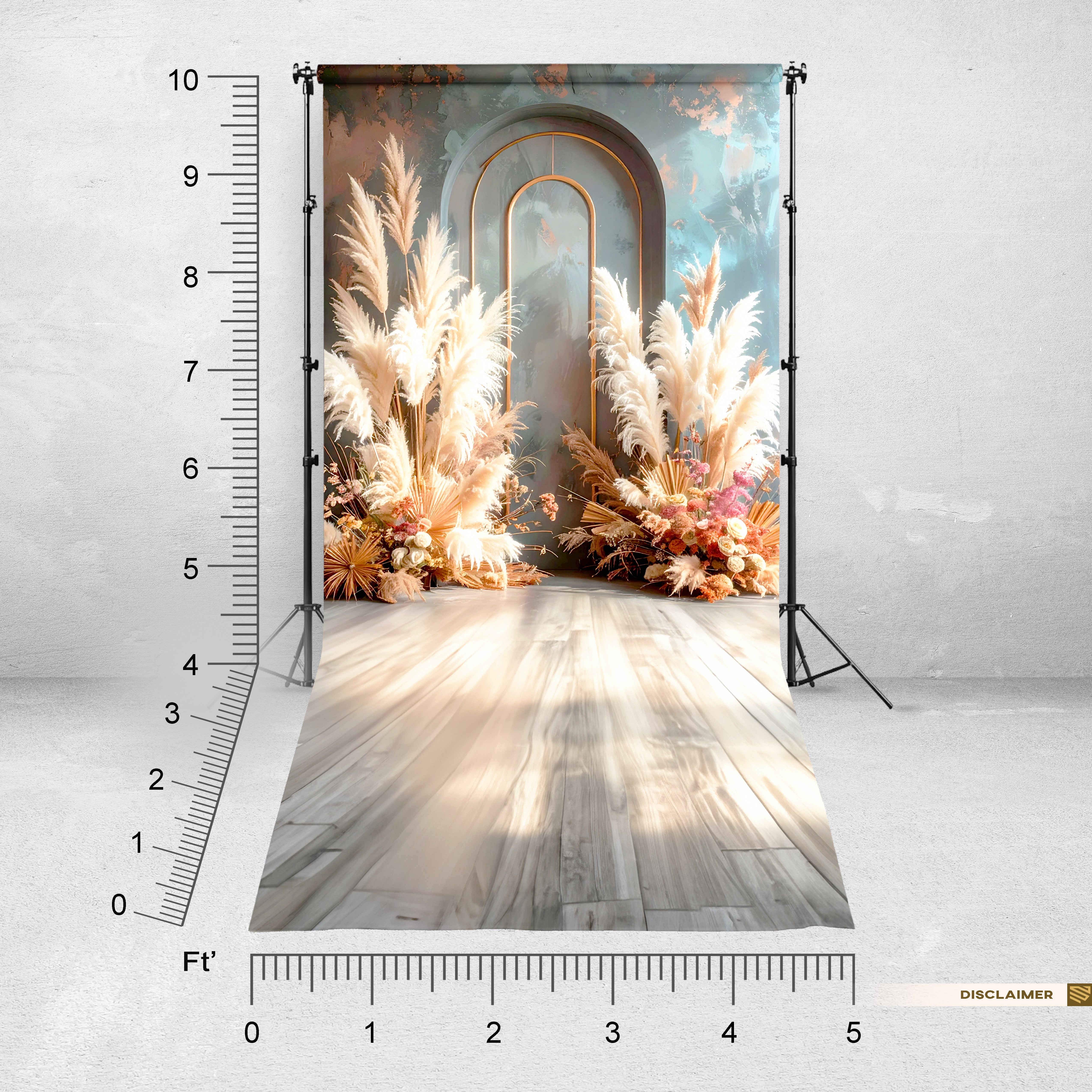 Pampas Floral Arch Elegance