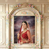 Pastel Floral Open Frame Backdrop for studio photography