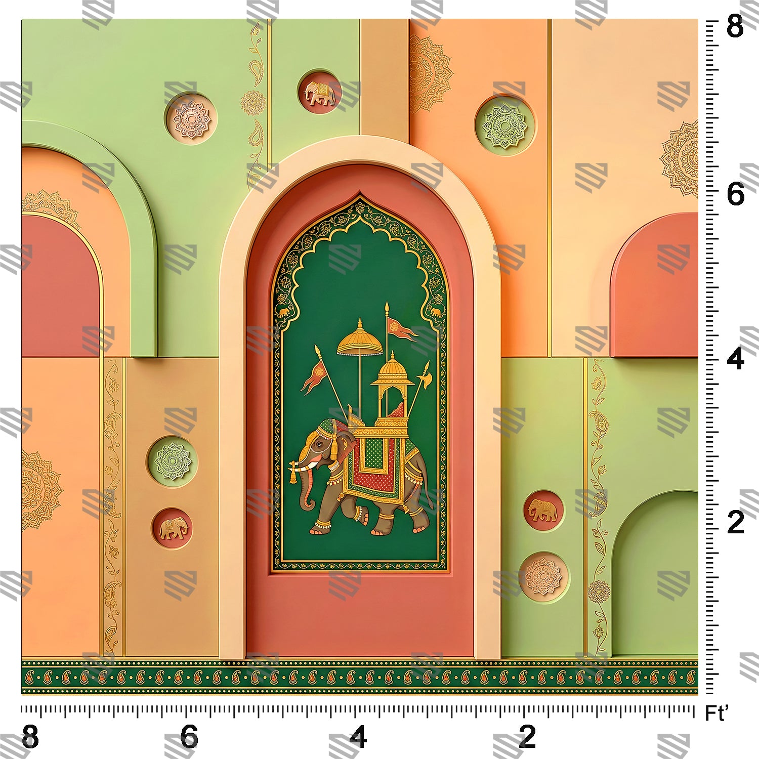 Pastel Royal Elephant Arch