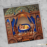 Peacock Palace Pavilion Newborn Baby Krishna Janmashtami Backdrop