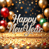 Radiant New Year Backdrop