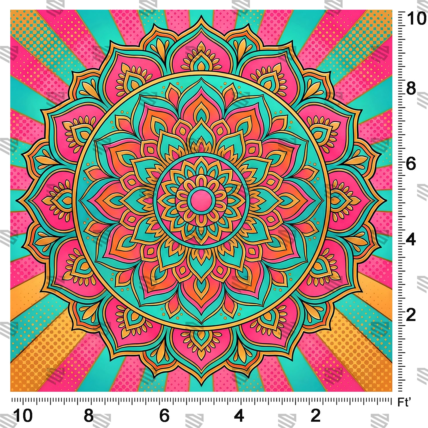 Radiant Mandala Burst