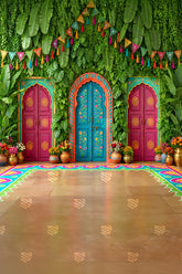Rangoli Garden Courtyard Backdrop
