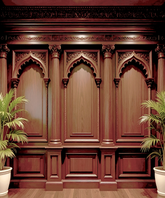 Regal Wooden Arches Backdrop