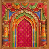Resham Vastra Madhurya Navratri Decoration Backdrop