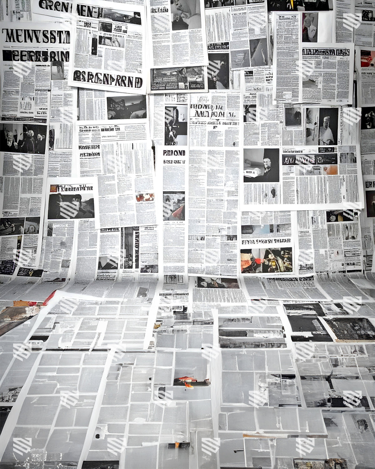 Retro Press Archive Wall