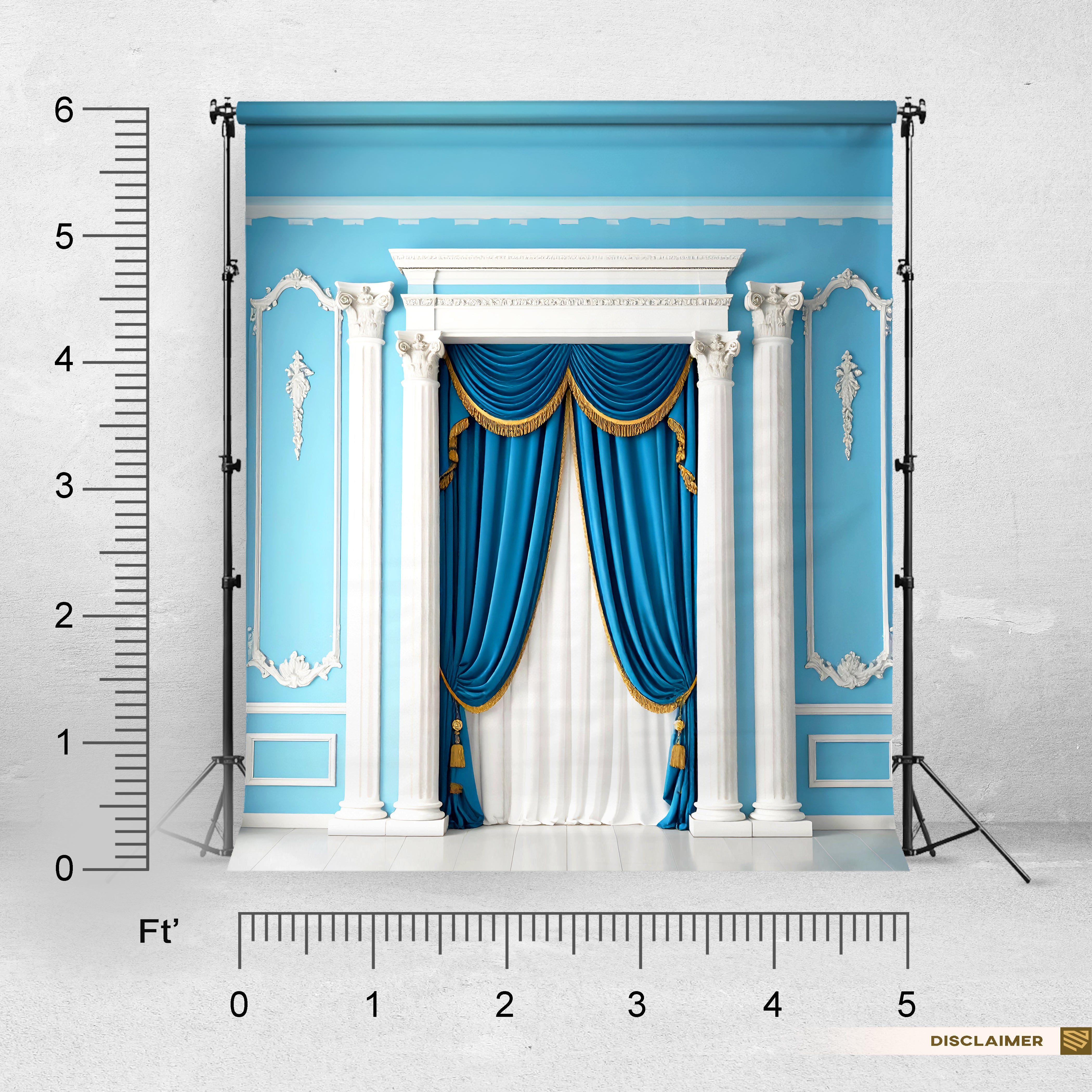 Royal Blue Elegance – A Neoclassical Grandeur