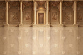 Royal Golden Draped Hall Backdrop