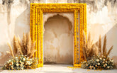Royal Marigold Arch Backdrop