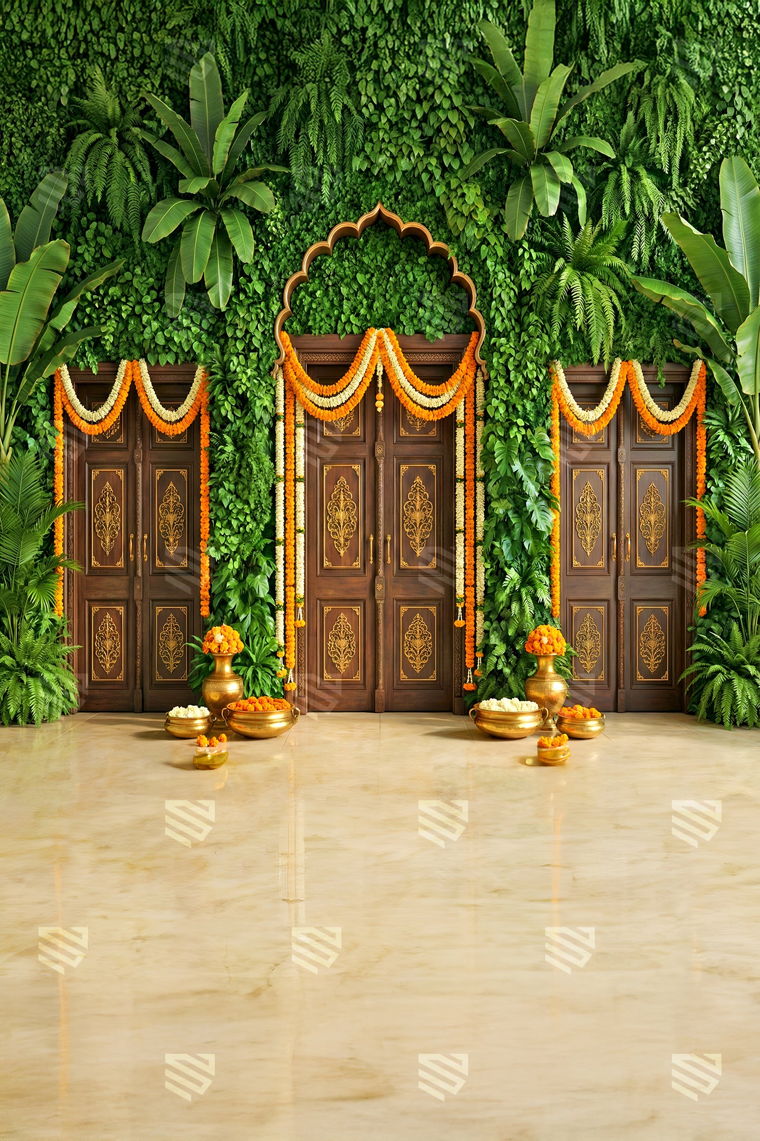Royal Garden Entrance Decor - Maternity Backdrop