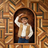 Rustic Wood Open Frame Backdrop for studio photography