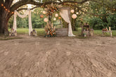 Rustic Garden Arch Setup Backdrop