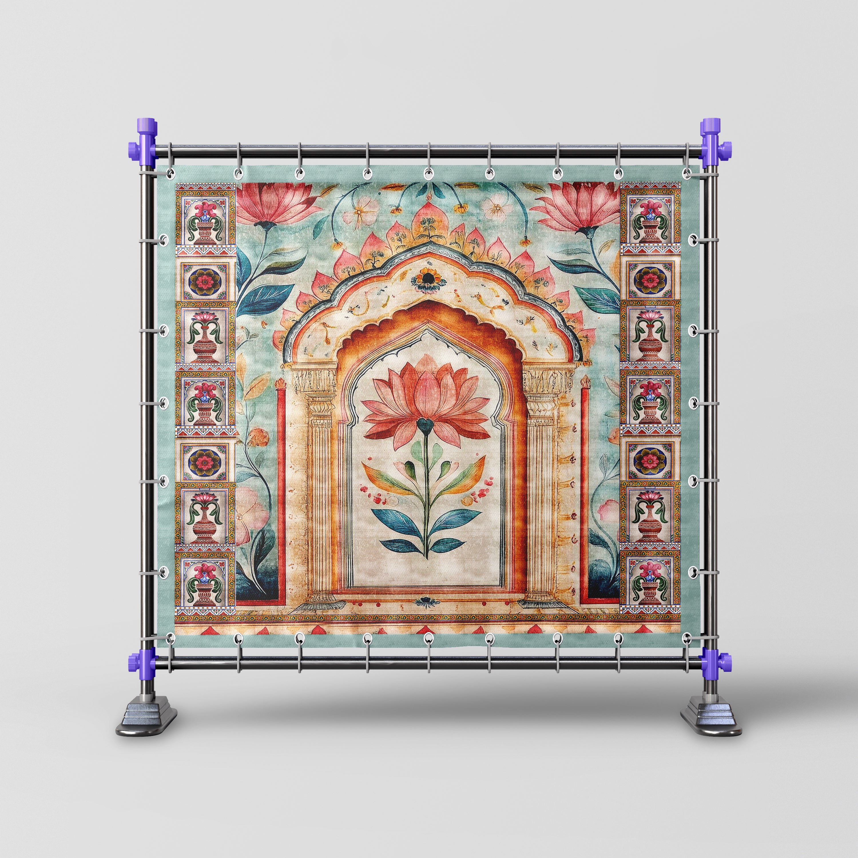 Sacred Blossom – Lotus in Heritage Arch