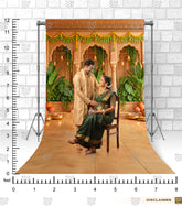 Garden Courtyard Pregnancy Photoshoot Backdrop