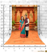 Gopuram Courtyard Maternity Backdrop
