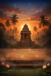 Sacred Sunset Sanctuary Backdrop